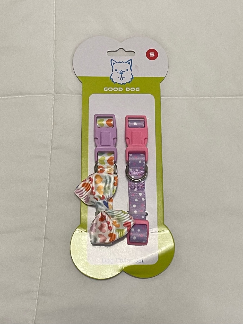 Mellow Pet Vibrant Orchid Anxiety Shirt and Multi-color Collar Set - Picture 7 of 8